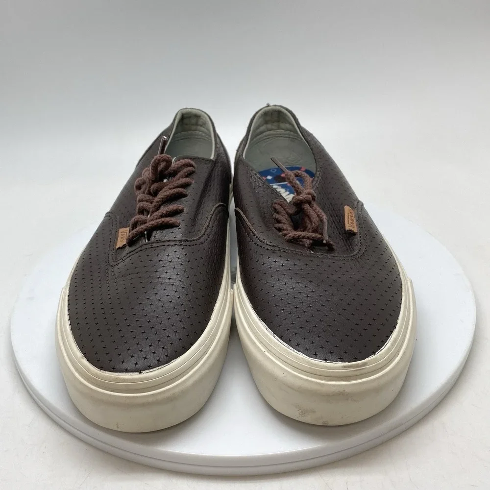 Vans Sneakers Mens 8 Era Decon‎ 721454 Brown Leather Ultracush Casual Shoes